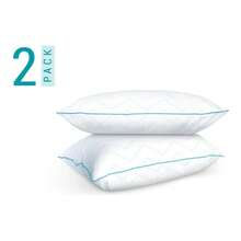 Soñare Almohadas 2 Pack Zigzag Estandar Tradicional Blanc - Blanco - Ver 1