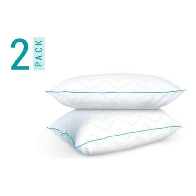 Soñare Almohadas 2 Pack Zigzag Estandar Tradicional Blanc