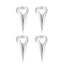 4pcs Braiding Assist Hair Partition Rings, Nail Tip Scraper Boards, Hair Partition Selection Partition Tools, For Braiding Accessories, Cosplay, Manicure, Holiday Parties For Barber Salon Beauty Travel Essential,Hair Products, Home Sleeping Bath Decor Hair Styling Kit Hair Tool Kit,Summer - Multicolor - View 9