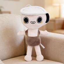 Dandy's World Plush Holiday Stuffed Figure Pillow - Christmas, Halloween, Easter Gift For Video Game Fans, Room Decor With Bonus Sticker Set | Soft Plush Toy, Stuffed Animal, Cuddly Collectible - Màu Xám nhạt - Xem 1