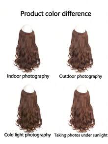 1顶女士蕾丝前假发，长卷U型假发，合成纤维接发 - 彩色 - 查看 11