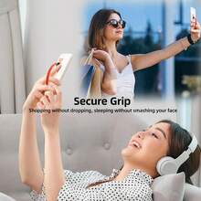 Ultra Thin Back Sticker Mobile Phone Holder Zinc Alloy Adhesive Foldable Non-Slip Hand Stand - General - View 6