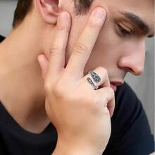 925 Sterling Silver Women's Spoon Ring, Life Tree Retrospoon Ring, Jewelry Women's Adjustable Ring - Silver - View 5