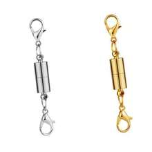 Magnetic Necklace Clasps And Closures. Necklace Jewelry Extender With Strong Magnet. Magnetic Necklace Clasp For Jewelry Necklace Bracelet Making. Gold And Silver Plating - Multicolor - View 7