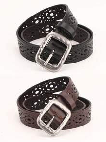 1件女士镂空新款腰带，经典百搭 - 彩色 - 查看 3