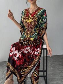 Đầm đen nữ, phù hợp với thời tiết châu Á và châu Âu, dáng rộng cổ chữ V thoáng khí cao cấp, đầm midi thắt eo hai mặt, dáng suông, cỡ lớn, đầm dài, áo choàng, đầm dạ hội truyền thống, đầm dự tiệc, đầm trang trọng, món quà hoàn hảo cho các dịp lễ hội mùa xuân. - Màu vàng - Xem 10