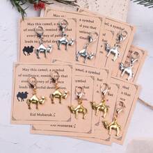 2/5/10pcs Excellent Eid Gifts. Durable Camel Keychain With Inspirational Greeting Card, Resilience & Love Journey Pocket Hug Card. Unisex Minimalist Travel Souvenir, Motivational Gift, Friendship Gift, Business Gift, Eid Creative Small Present. - Multicolor - View 7