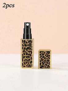 Chai đựng nước hoa vuông in họa tiết da báo, chai xịt nước hoa mini di động có thể tái sử dụng, chai xịt du lịch mini họa tiết da báo và hoa. Chai đựng nước hoa du lịch di động có thể tái sử dụng, chai chiết nước hoa vuông, chai xịt. Có thể tái sử dụng. Chai tách chất lỏng. - Nhiều màu - Xem 16