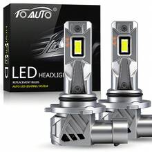TOAUTO 2PCS H7 H4 H11 LED Lights For Car Headlight Bulb 100W 40000LM Mini Wireless Auto Lamp +1000% Bright Spotlights Automobile Headlamp 12V 24V - A - View 13