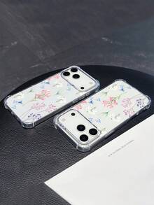 1件花卉圖案手機殼，四角防摔保護，相容於 17 Pro、16e、16 Pro、15 Pro、14、13、12、11、XR、XS Max；相容於 Galaxy S26、S25、S24、S23、A16、A35/A25、A57；相容於 Pixel 10、9、8、7；相容於 G85；相容於 Infinix Hot 50 Pro+。清新夏季配件，適合禮品或個人使用。 - 無色 - 查看 7