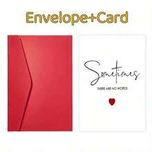 Sympathy Greeting Card, "Sometimes There Are No Words" – Comfort And Support Card With Blank Interior For Personal Message, Premium Paper, Includes Envelope, Suitable For Any Occasion, For Anyone - Multicolor - View 4