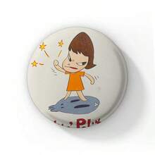 58毫米波普艺术创意奈良美智徽章，背包服装珠宝配饰卡通圆形胸针，收藏粉丝礼物 - 58 mm - 查看 26