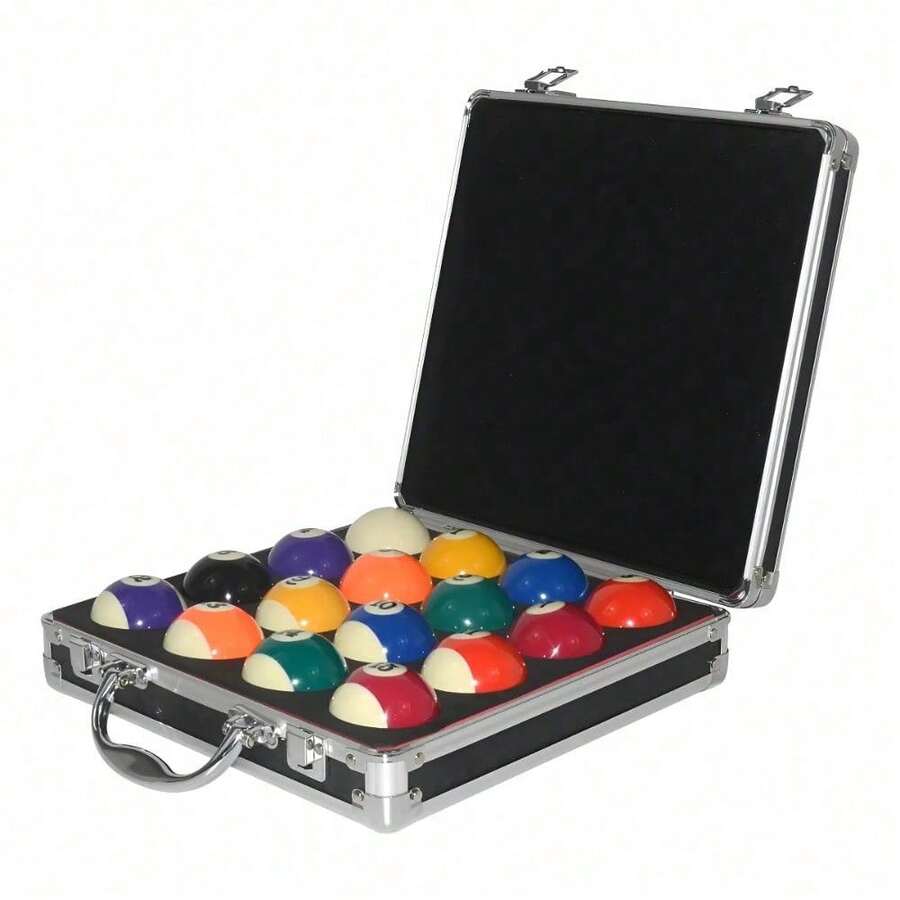 Caja Almacenamiento Billar Con Asa Funda Transporte 16 Bolas - Blanco - Ver 1