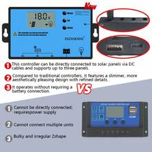 ZGZXSEXHZ 2 pièces Panneau solaire portable extérieur 15W, avec support, contrôleur de charge solaire 70A, sortie 18V, convient pour éclairage de jardin, surveillance, véhicules, téléphones, caméras, camping, maisons pour animaux de compagnie et autres petits systèmes d'alimentation - 2 panneaux solaires de 15 W avec supports + contrôleur 70 A - Voir 3