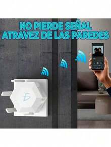 Repetidor Wifi Extensor Amplificador Con 6 Antenas 2.4GHz WPA/WPA2 y WEP - Blanco - Ver 7