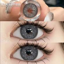 Eyeshare 1副彩色隐形眼镜，棕色镜片，灰色隐形眼镜，6个月抛型 - LUCERNE-GRAY - 查看 2