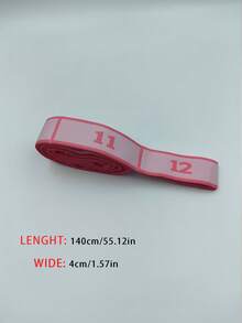 1件装多功能阻力带训练瑜伽辅助拉伸带弹力带，适用于初学者成人锻炼、舞蹈、普拉提 - 彩色 - 查看 19