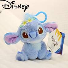 Disney Móc khóa hình Stitch nhồi bông chính hãng , mặt dây chuyền hình thiên thần màu tím, đồ trang trí ba lô cho trẻ em, quà tặng sinh nhật, lễ hội cho trẻ em. - Nhiều màu - Xem 7