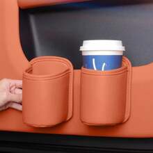 Portavasos para bebidas y puerta de coche, caja de almacenamiento para teléfonoóvil, cubo de organización Interior para respaldo de asiento de vehículo VBQJ - Blanco - Ver 9