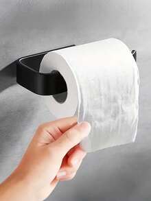 1pc No Drill Bathroom Toilet Paper Holder, Wall Mounted Tissue Paper Towel Rack, Bathroom Storage Shelf, Kitchen Paper Towel Holder - Multicolor - View 13