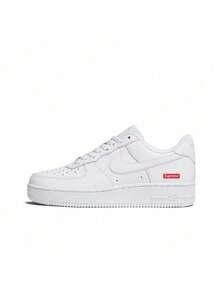 Nike X Supreme Air Force 1 “Box Logo” 舒适低帮运动鞋，男女通用，白色 - 白色 - 查看 19