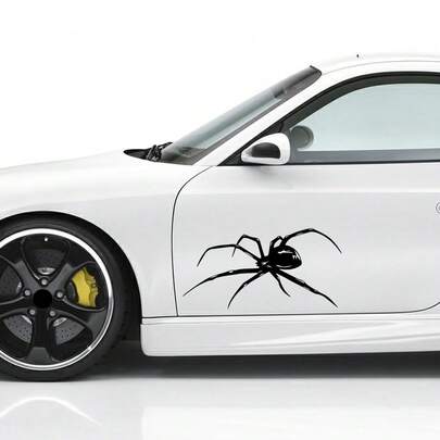 蜘蛛图案贴纸 车身侧挡风玻璃保险杠装饰贴花 乙烯基防水装饰 汽车改装配件