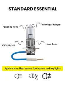 PHILIPS 1 Pair H4 24V 70W High Brightness Halogen Truck Headlights, Made Of Anti-UV Quartz Glass, High Pressure & Heat Resistant, Bright Lighting Without Glare, Plug And Play - A - View 8