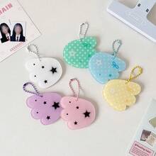 1pc Cute Cartoon 1 Inch Wing Shaped ID Card Holder, Idol Fan Certificate Protector, Bag Charm - Wing Card Holder - View 4