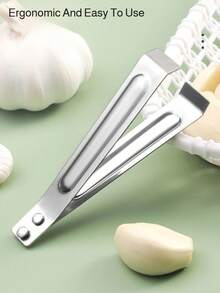 Stainless Steel Garlic Peeler, Suitable For Peeling Garlic And Removing Fish Bones, Stainless Steel Hair Clips, Kitchen Supplies, And Fish Bone Tweezers - Multicolor - View 6