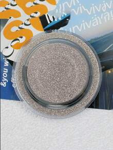 Glitter Magnetic Transparent Phone Holder, Gradient Round Retractable Foldable Slouchy Phone Stand, Air Cushion Finger Ring Grip - Multicolor - View 7