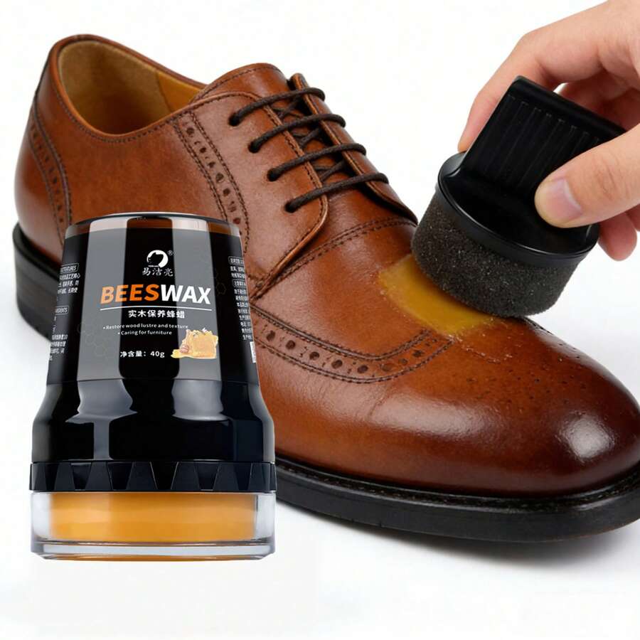40g-Beeswax Leather Care Cream - Nourishes, Protects, And Repairs Dry Leather Goods And Kitchenware; Multi-Purpose Polishing Cream.,Shoe Rack,Storage Saver,Outdoor,Garden,Travel Essential,Portable,Beach Essential,Graduation Season,Commencement,Graduation Ceremony,Graduation Gift,Graduation Present,Graduation Gift,Graduation Present,Congrats Grad,Congratulations Graduate,Valedictorian,Finish School,Graduation Party - Orange - View 1