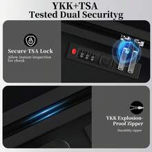 YSTYLE 4-Piece Suitcase (12/20/24/28 Inches), The Perfect Travel Companion! Scratch-Resistant, Beautiful, And Elegant. Lightweight And Easy To Carry With Swivel Wheels. - Black - View 6