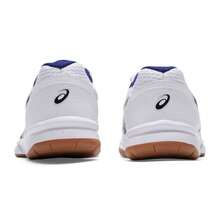 Asics RIVRE CF 男女通用羽毛球鞋，缓震、休闲、舒适、轻便 1073A073-100 - 白色/藍色 - 查看 4