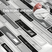 MORCART 5-Sheet Hexagon Peel And Stick Tile Backsplash, 3D Backsplash Tile For Kitchen, Stick On Kitchen Wall Bathroom Laundry Room Wall (12''x12'') - Modern Marble - View 7