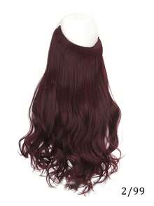 1pc Women's Lace Front Wig, Long Curly U-Part Wig, Synthetic Hair Extension - Multicolor - View 18