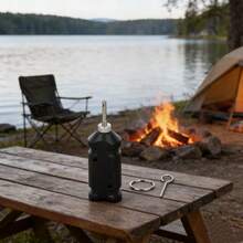 Loud Ty Air Horn - Compact Emergency Alert, Perfect For Hikers, Campers & Runners To Stay - Black - View 4