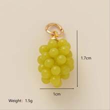 1pc Fashion DIY Fruit Series Pomegranate, Strawberry, Lemon, Watermelon, Cherry, Grape, Orange Pendant, 18K Gold Plated, Waterproof And Fade-Resistant, DIY Jewelry Accessory, Necklace, Bracelet, Earring, Keychain, Bag, Women Jewelry, Wallet, Small Pendant, Gift - Multicolor - View 23