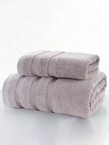 1pc Bamboo Fiber Soft & Absorbent Face Towel/Bath Towel, Lightweight, Quick-Drying, Suitable For Adults, Men & Women, Home Use - Multicolor - View 8