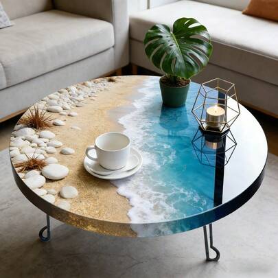 19.7 Inch Resin Desktop Mold, Extra Large Round Silicone Mold Suitable For Epoxy Resin Desktops, River Tables, Coffee Tables, DIY Resin Art, Home Decor