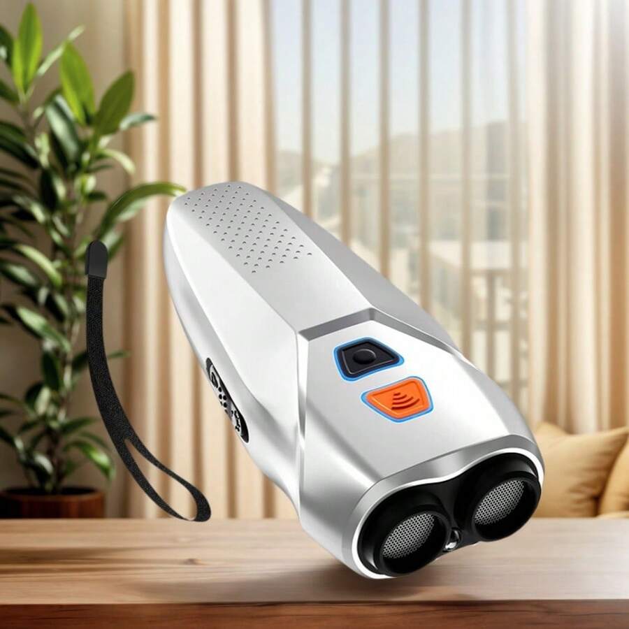 Rechargeable Ultrasonic Dog Repeller, 2-In-1 Anti-Bark Device With LED Indicator, Handheld Pet Training Deterrent For Outdoor & Indoor Use - Multicolor - View 1