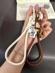 Premium Sleek Phone Wrist Lanyard With Metal Clip, Star Charm & Cute Bell, Stylish Durable Heavy-Duty Phone Wristlets For Women, Students & Office Ladies, Vibrant Colorful Aesthetic Braided Strap, Ergonomic Secure Hand Strap To Hold Cellphone & Electronic Devices , Universal Phone Tether System, Anti-Lost Anti-Drop & Anti-Theft Anti-Snatch Design To Prevent Loss & Robbery, Cute Phone Charms For Best Friend Gifts, Holiday Party, Summer Outfits, Backpack & Wallet Decor, Ideal For Daily - Multicolor - View 4