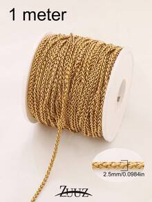 1米不锈钢宽链 DIY链条，适用于项链、手链等手工饰品制作。 - 鏈條 - 查看 16