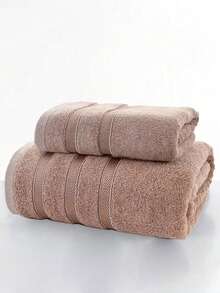 1pc Bamboo Fiber Soft & Absorbent Face Towel/Bath Towel, Lightweight, Quick-Drying, Suitable For Adults, Men & Women, Home Use - Multicolor - View 11