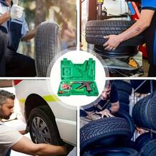 Tubeless Car Wheel Vacuum Tyre Repair Tool Kit Vacuum Tire Repair Gun Kit With, Vehicle Maintenance, Roadside Assistance, Compact Design, Portable Tool, Reliable Performance, Drivers, Emergency Kits - Green - View 5