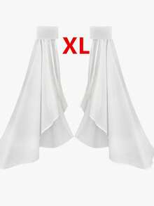 1pc Black Chiffon With Puff Sleeves & Grim 2 Elastic For Halloween Party Bride Sleeve Accessory - White - View 14