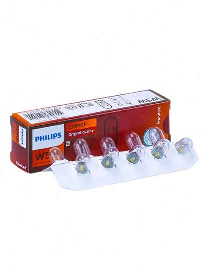 PHILIPS Car Replacement Bulbs, Brake Light Bulb/Side Marker Light/Backup Light/Turn Signal Light/License Plate Light/Rear Fog Light/Tail Light Bulbs, Sedan & Truck Small Bulbs