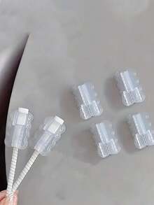 Bộ 10 chiếc ống bảo vệ cáp trong suốt dạng sóng, phù hợp cho iPhone, điện thoại thông minh và máy tính bảng - Ống bảo vệ cáp dày dặn, bảo vệ dây sạc di động, bảo vệ cáp TPU, không kèm pin, phù hợp làm phụ kiện bảo vệ cáp dữ liệu điện thoại di động, bảo vệ cáp, bảo vệ cáp điện thoại, thiết kế trong suốt, bảo vệ linh hoạt. - Nhiều màu - Xem 6