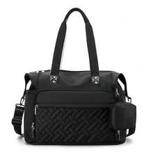 Mochila maternal grande con múltiples compartimentos funcionales y espaciosa para mamá con capacidad amplia y diseño de mochila para llevar cómodamente fuera de casa - Negro - Ver 1