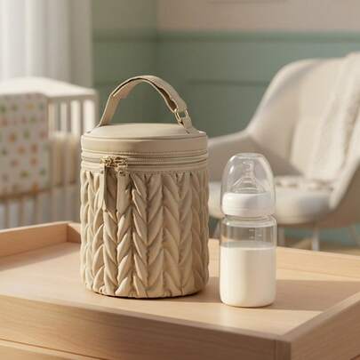 便携式母乳冷藏袋，小巧轻便，专为哺乳妈妈设计，是日常工作和通勤旅行的理想保温母乳容器，防漏设计，方便放入尿布袋中携带。