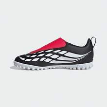 Adidas 幼儿男童 PREDATOR CLUB VEL TF J 足球鞋，低帮 KI8867 - 黑與白 - 查看 2